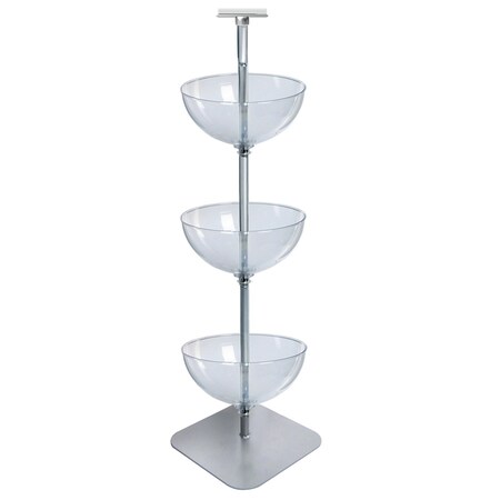 Azar Displays Three-Tiered 16" Bowl Floor Display 751603